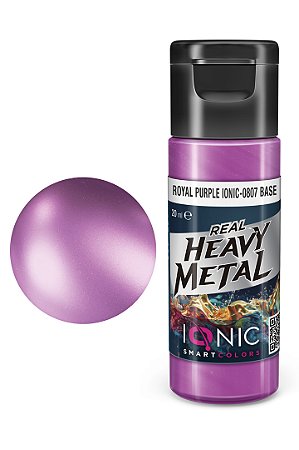 Tinta Metálica Acrílica Real Heavy Metal - ROYAL PURPLE (BASE) - IONIC Smart Colors (20ml)