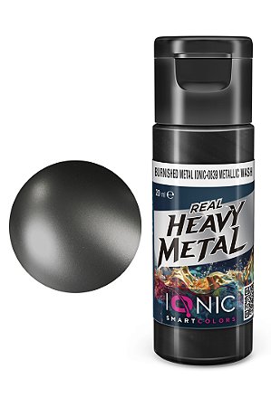 Wash Metálico Acrílico Real Heavy Metal - BURNISHED METAL - IONIC Smart Colors (20ml)