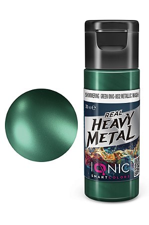 Wash Metálico Acrílico Real Heavy Metal - SHIMMERING GREEN - IONIC Smart Colors (20ml)
