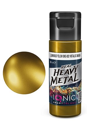 Wash Metálico Acrílico Real Heavy Metal - LUMINOUS YELLOW - IONIC Smart Colors (20ml)