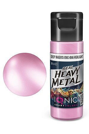 Tinta Metálica Acrílica Real Heavy Metal - DEEP MAGENTA (HIGHLIGHT) - IONIC Smart Colors (20ml)