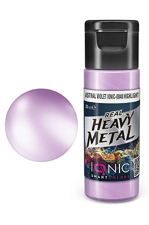 Tinta Metálica Acrílica Real Heavy Metal - ASTRAL VIOLET (HIGHLIGHT) - IONIC Smart Colors (20ml)