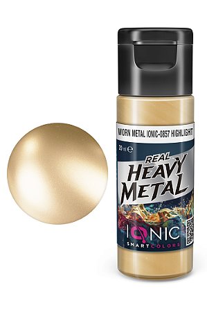 Tinta Metálica Acrílica Real Heavy Metal - WORN METAL (HIGHLIGHT) - IONIC Smart Colors (20ml)