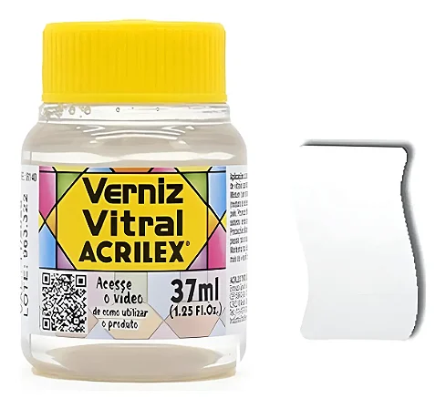 Verniz Vitral INCOLOR/CLAREADOR - Acrilex (37ml)