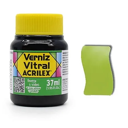 Verniz Vitral VERDE FOLHA - Acrilex (37ml)