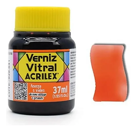 Verniz Vitral LARANJA - Acrilex (37ml)