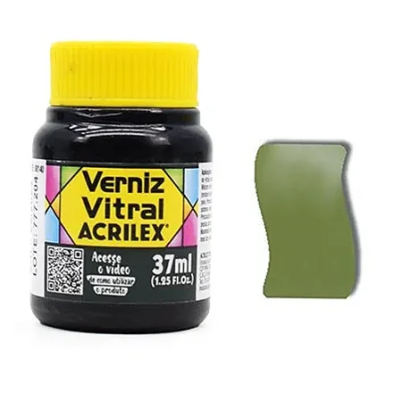 Verniz Vitral VERDE OLIVA - Acrilex (37ml)