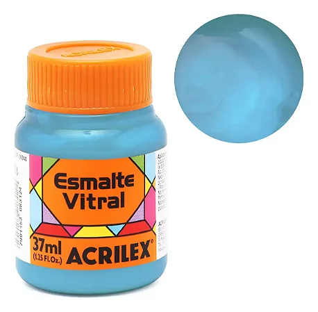 Esmalte Vitral AZUL CELESTE - Acrilex (37ml)