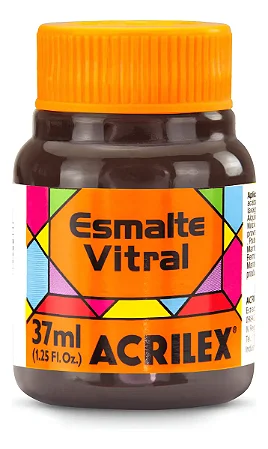 Esmalte Vitral MARROM - Acrilex (37ml)