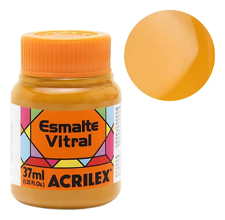 Esmalte Vitral AMARELO CADMIO - Acrilex (37ml)