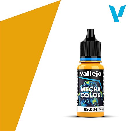 Tinta Acrílica Mecha Color YELLOW - Vallejo (18ml)