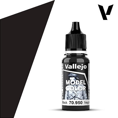 Tinta Acrílica Model Color BLACK - Vallejo (18ml)