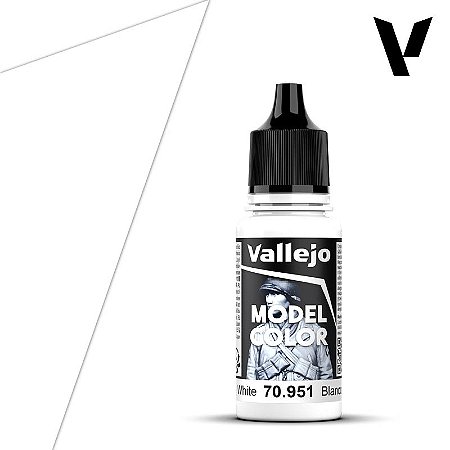 Tinta Acrílica Model Color WHITE - Vallejo (18ml)