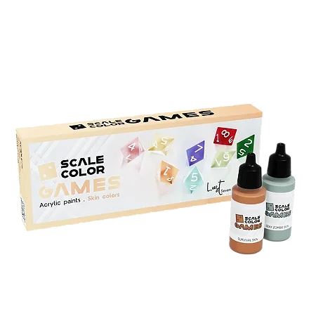 Conjunto Tintas Acrílicas Scalecolor Games LUST (Skin Colors) - Scale75 (Box x8 17ml)