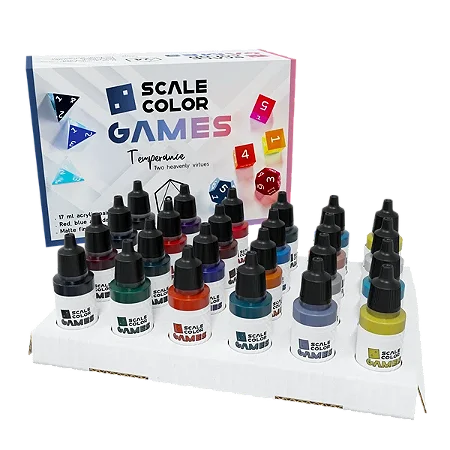 Conjunto Tintas Acrílicas Scalecolor Games TEMPERANCE - Scale75 (Box x24 17ml)