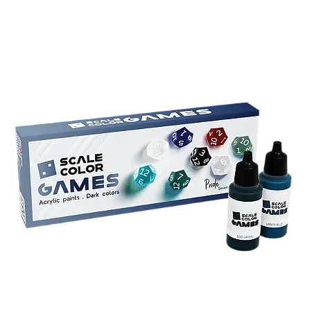 Conjunto Tintas Acrílicas Scalecolor Games PRIDE (Dark Colors) - Scale75 (Box x8 17ml)