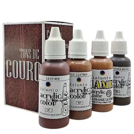 Kit Tons de Couro - Talento (Box x4 20ml)