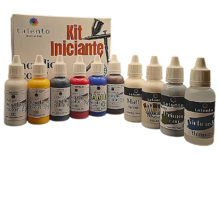 Kit Acrylic Color para Iniciantes - Talento (Box x10 20ml)