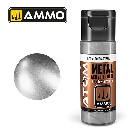 Tinta Metálica ATOM METALLIC - STEEL - AMMO (20ml)
