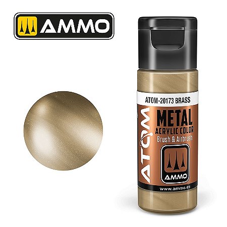 Tinta Metálica ATOM METALLIC - BRASS - AMMO (20ml)