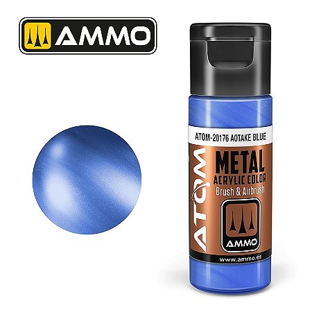 Tinta Metálica ATOM METALLIC - AOTAKE BLUE - AMMO (20ml)
