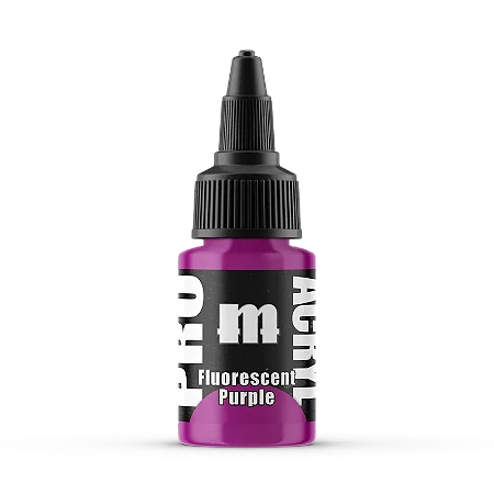 Tinta Acrílica Artística FLUORESCENT PURPLE - Pro Acryl (22ml)