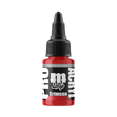 Tinta Acrílica Artística 1-Step CRIMSON - Pro Acryl (22ml)