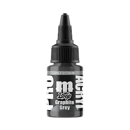 Tinta Acrílica Artística 1-Step GRAPHITE GREY - Pro Acryl (22ml)