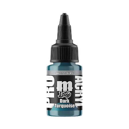 Tinta Acrílica Artística 1-Step DARK TURQUOISE - Pro Acryl (22ml)