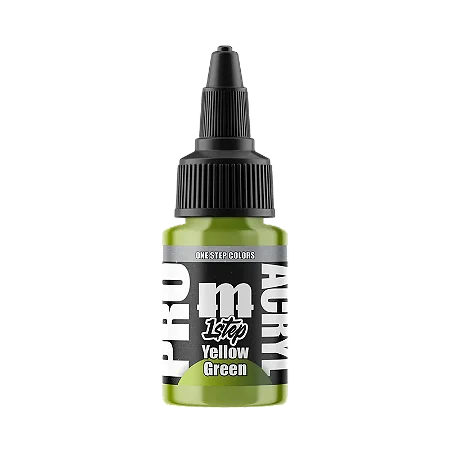 Tinta Acrílica Artística 1-Step YELLOW GREEN- Pro Acryl (22ml)