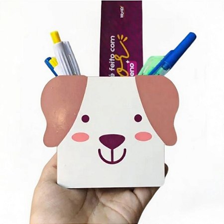 Porta Lápis Porta Treco Organizador Divertido Cachorrinho