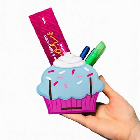 Porta Treco Porta Lápis Organizador Cupcake Bolinho