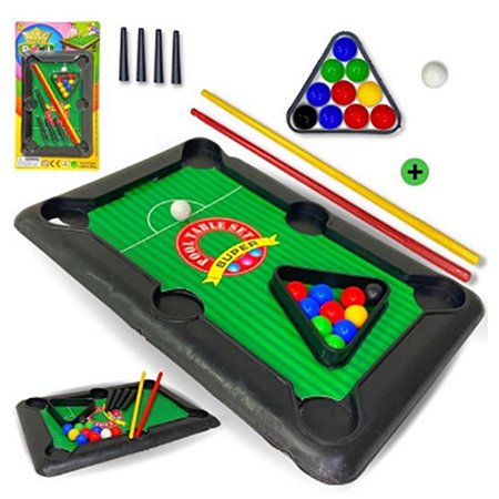 Brinquedo Mini Mesa De Sinuca Bilhar Jogo Infantil Portátil