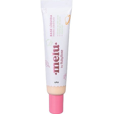 Base Líquida Melu Cobertura Média C02 - Rr8723 - Rubyrose - 25g