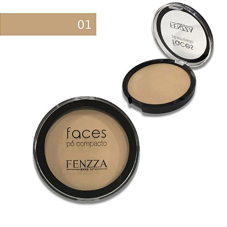 Pó Compacto Facial Faces Fenzza PC01 - Cor 1