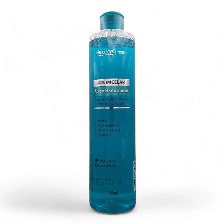 Água Micelar Ácido Hialurônico 300ml Max Love