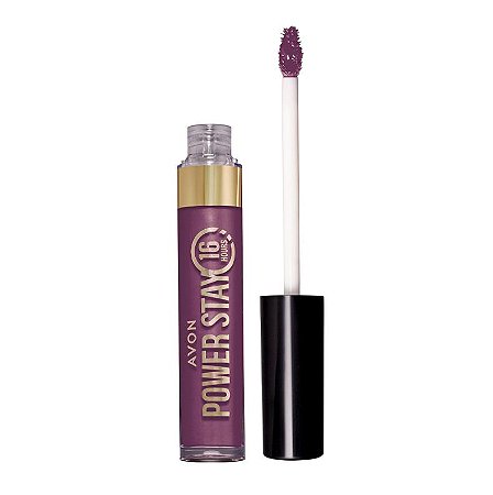 Batom Líquido Avon Power Stay 16h Roxo Roxeando
