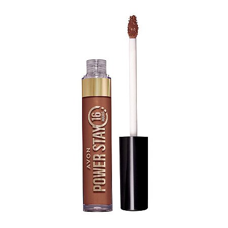 Batom Líquido Avon Power Stay 16h Nude Coral