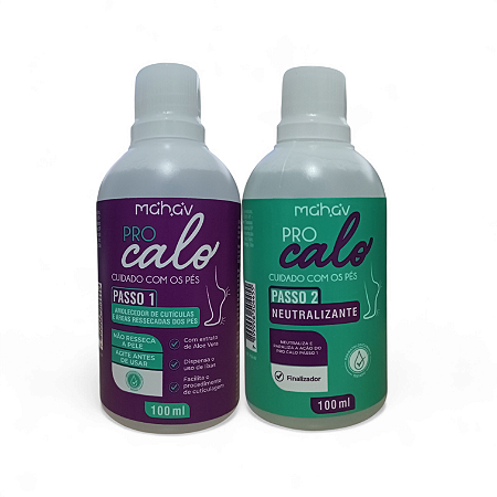 SPA para os Pés - Pro Calo Kit Amolecedor de Calos e Cutículas - Mahav
