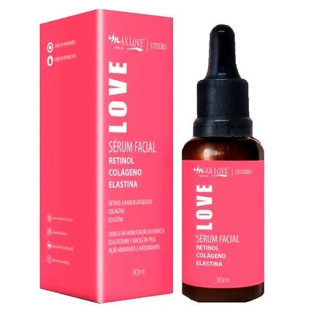 Sérum Facial Max Love Retinol + Colágeno + Elastina 30ml