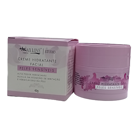 Creme Hidratante Facial Peles Sensíveis - Max Love