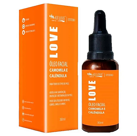 Óleo Facial Max Love Camomila E Calêndula 30ml