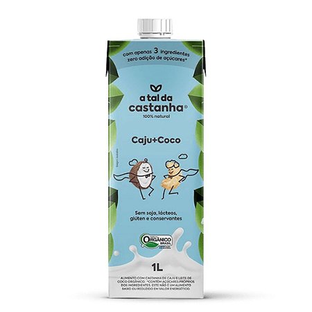 LEITE DE CASTANHA CAJU + COCO 1L A TAL CASTANHA