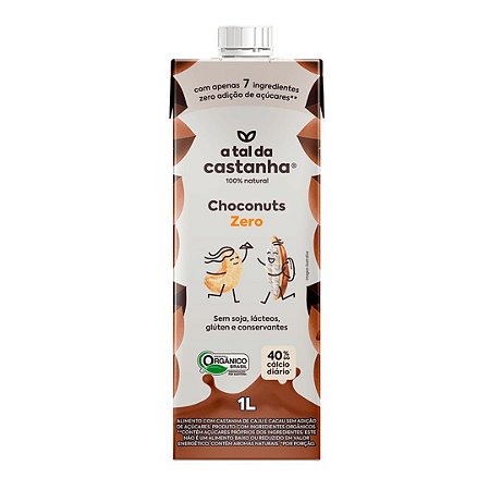 LEITE DE CASTANHA CHOCONUTS ZERO 1L A TAL CASTANHA