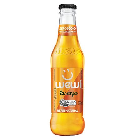 REFRIGERANTE ORG LARANJA 255ml WEWI