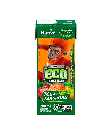 SUCO MISTO MACA E TANGERINA ORG 200ml NATIVE