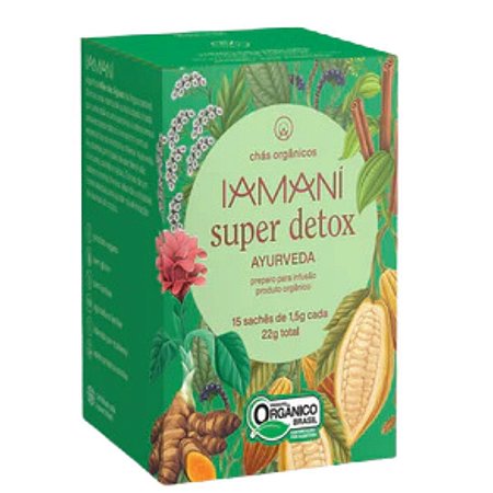 CHA SUPER DETOX AYURVEDA ORG 15 saches IAMANI