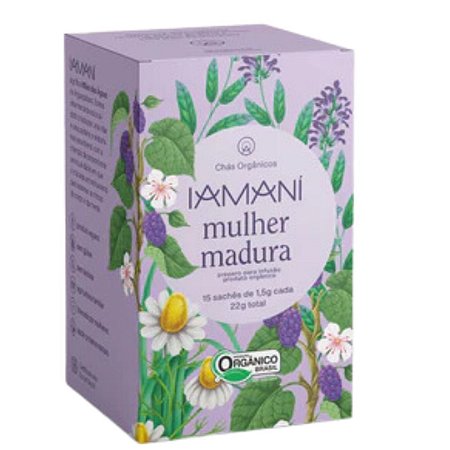 CHA MULHER MADURA ORG 15saches IAMANI