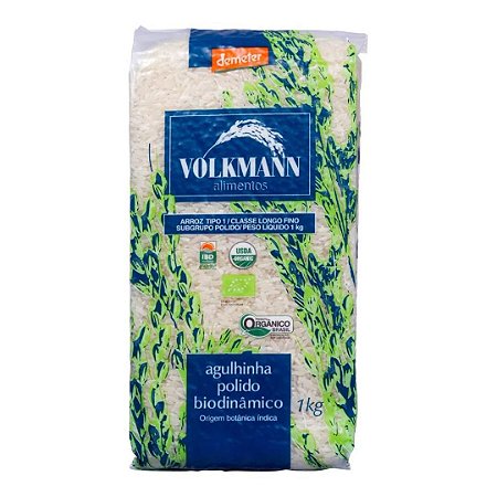 ARROZ AGULHINHA POLIDO ORG 1Kg VOLKMANN