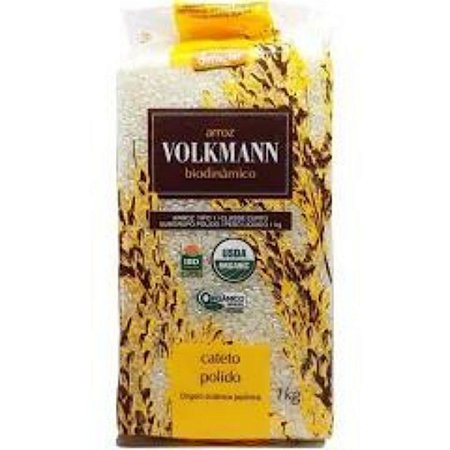 ARROZ CATETO POLIDO ORG 1Kg VOLKMANN